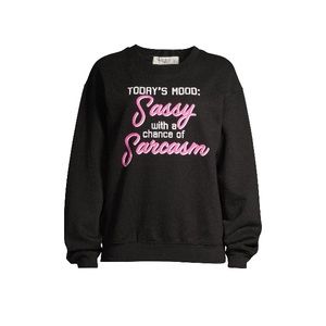 NWT Juniors Sassy Sarcasm Graphic Sweatshirt